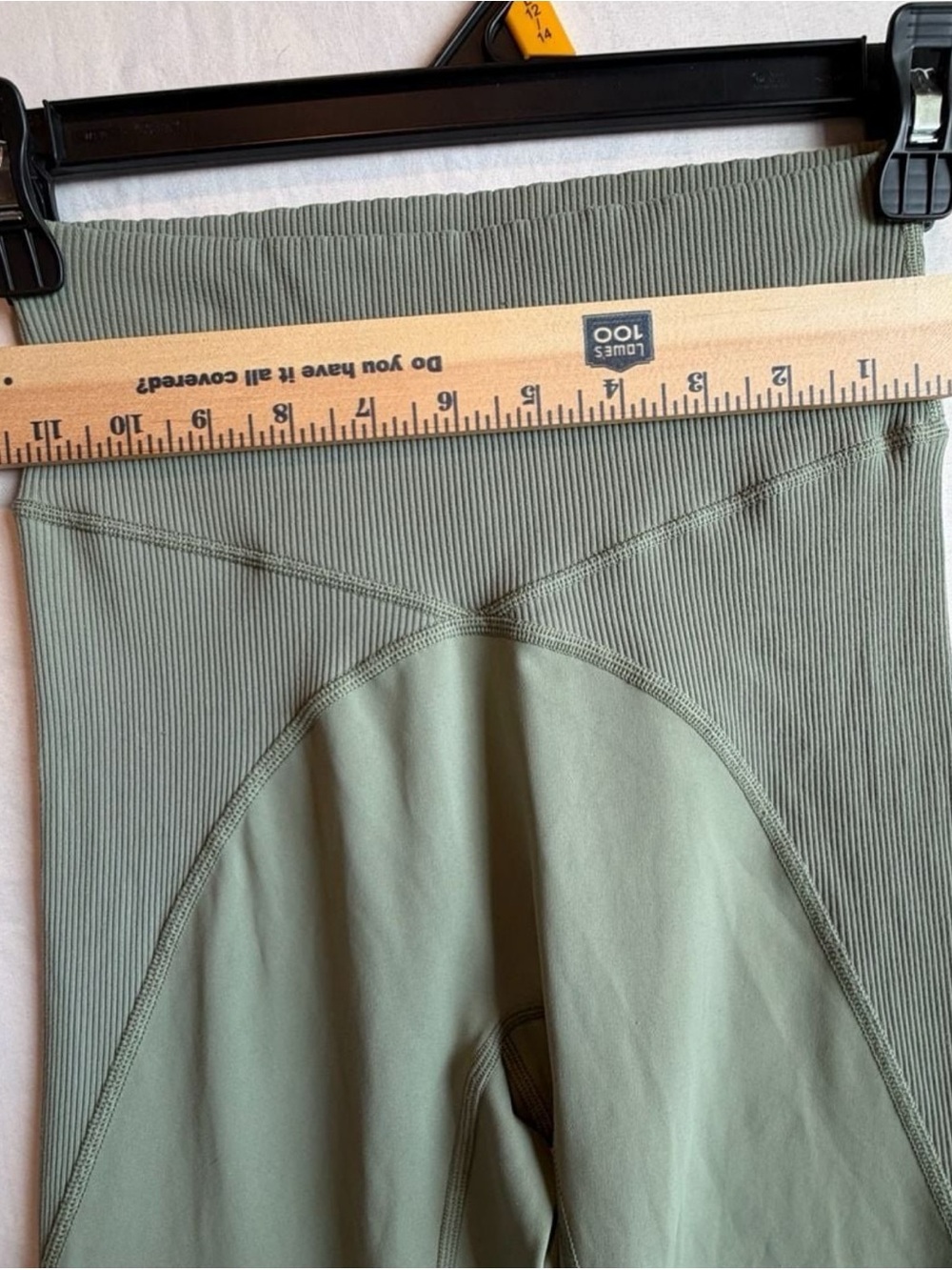 aerie Olive Green High-Waist Kids Leggings - Picture 4 of 4